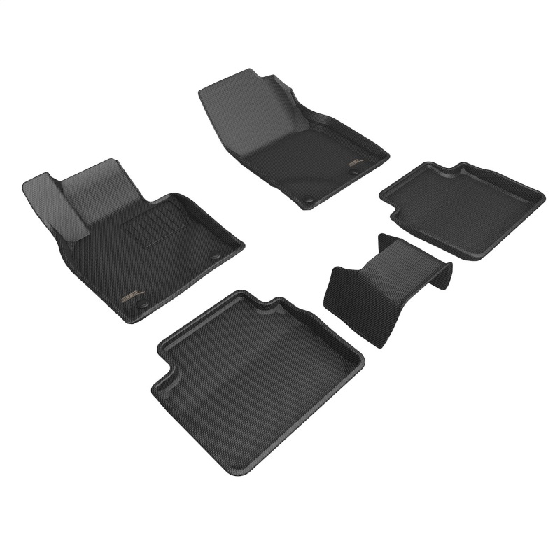 Mazda CX-50 Floor Mat Set - 3D MAXpider - Kagu - Black - `23-`27
